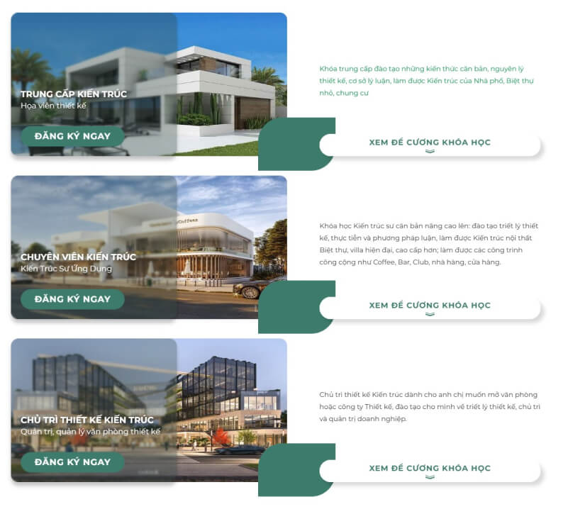 Học phí thay đổi theo từng chương trình học