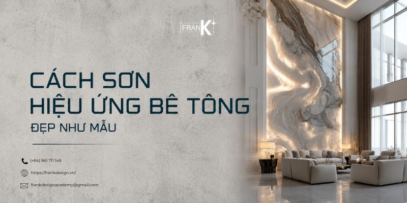 Đối với khách hàng muốn tự tìm hiểu cách sơn hiệu ứng bê tông tại nhà, việc chuẩn bị đúng dụng cụ sơn giả bê tông gồm những gì và hiểu kỹ từng lớp vật liệu là điều rất quan trọng