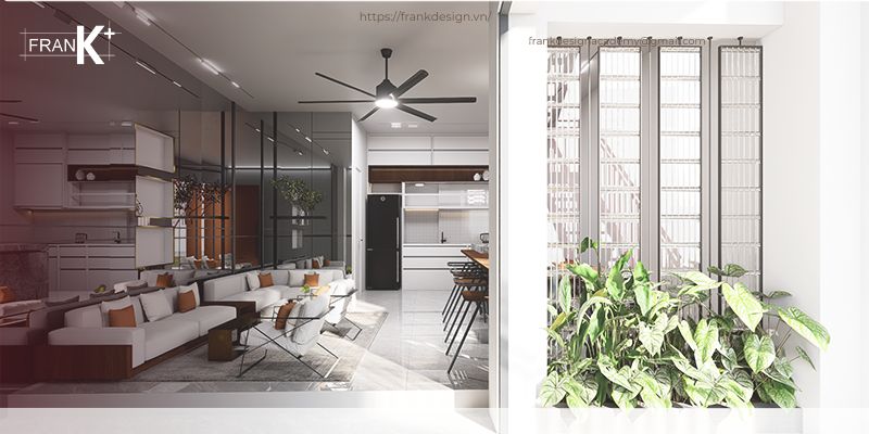 Frank Design Studio chuyên thiết kế và thi công nội thất phòng khách TP.HCM theo phong cách tối giản, hiện đại và tiện nghi